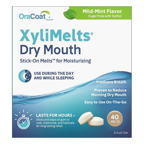 OraCoat XyliMelts for Dry Mouth - Mint - 40 Discs